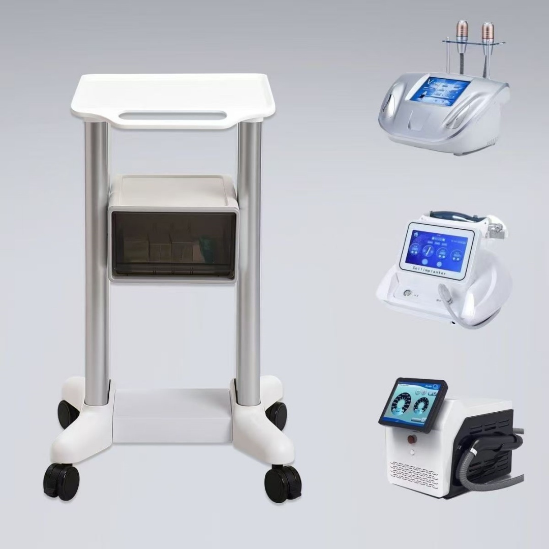 Medical Lab Furniture - Медицинская тележка-органайзер с выдвижным ящиком, передвижная