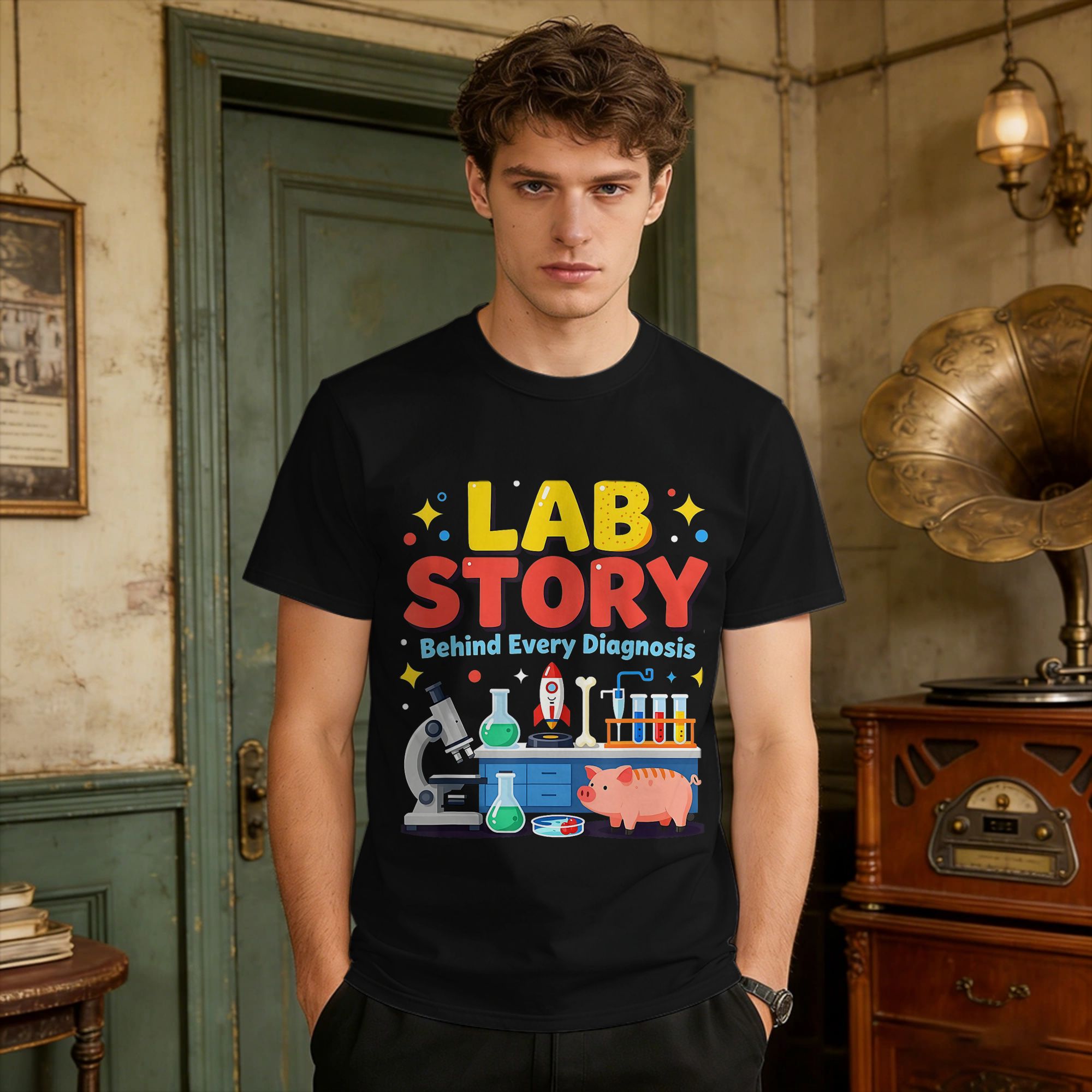 Medical Lab Technician - Мужские футболки для техников медицинских лабораторий,
