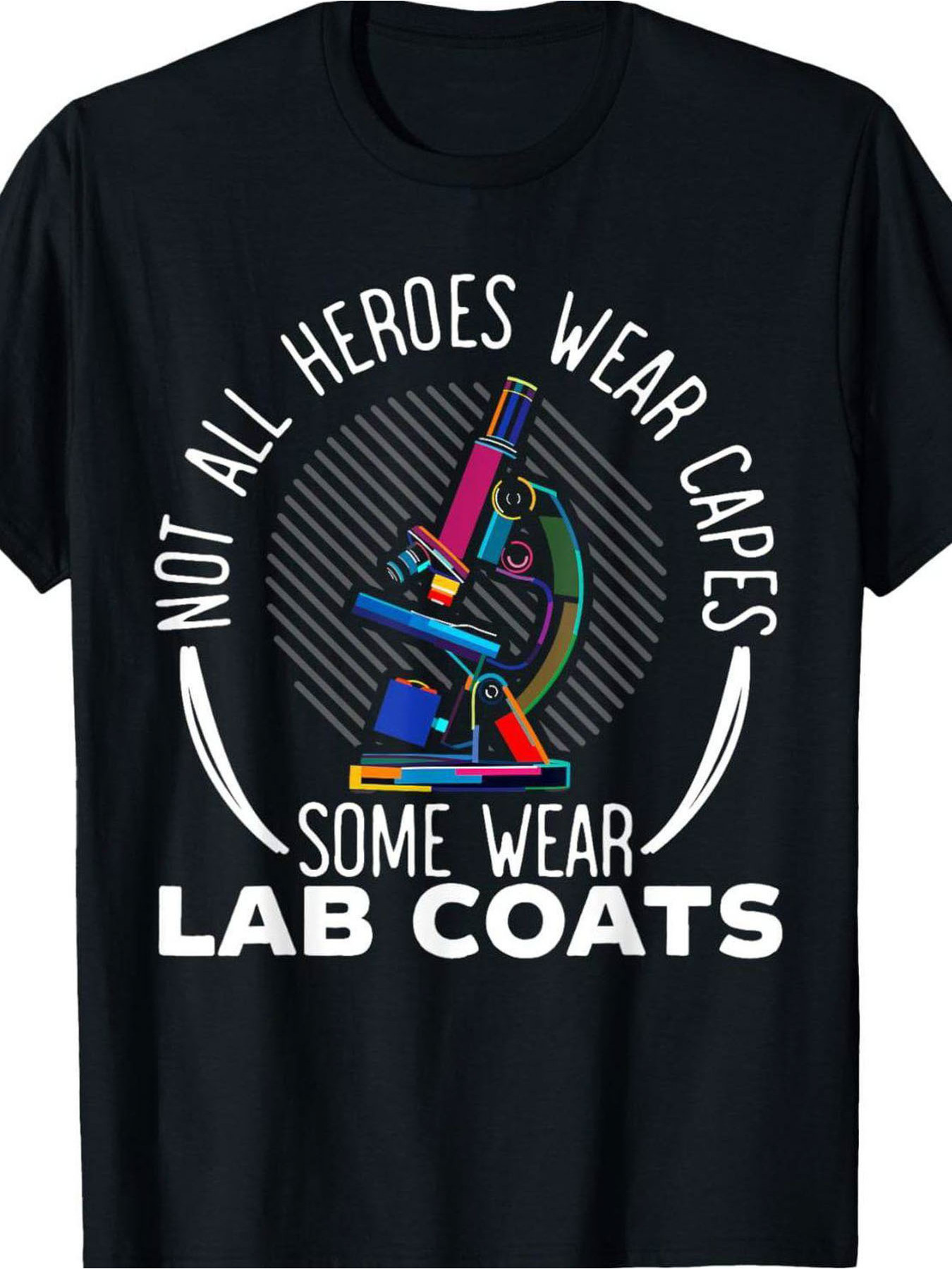 Medical Lab Technician - Мужская черная футболка с круглым вырезом