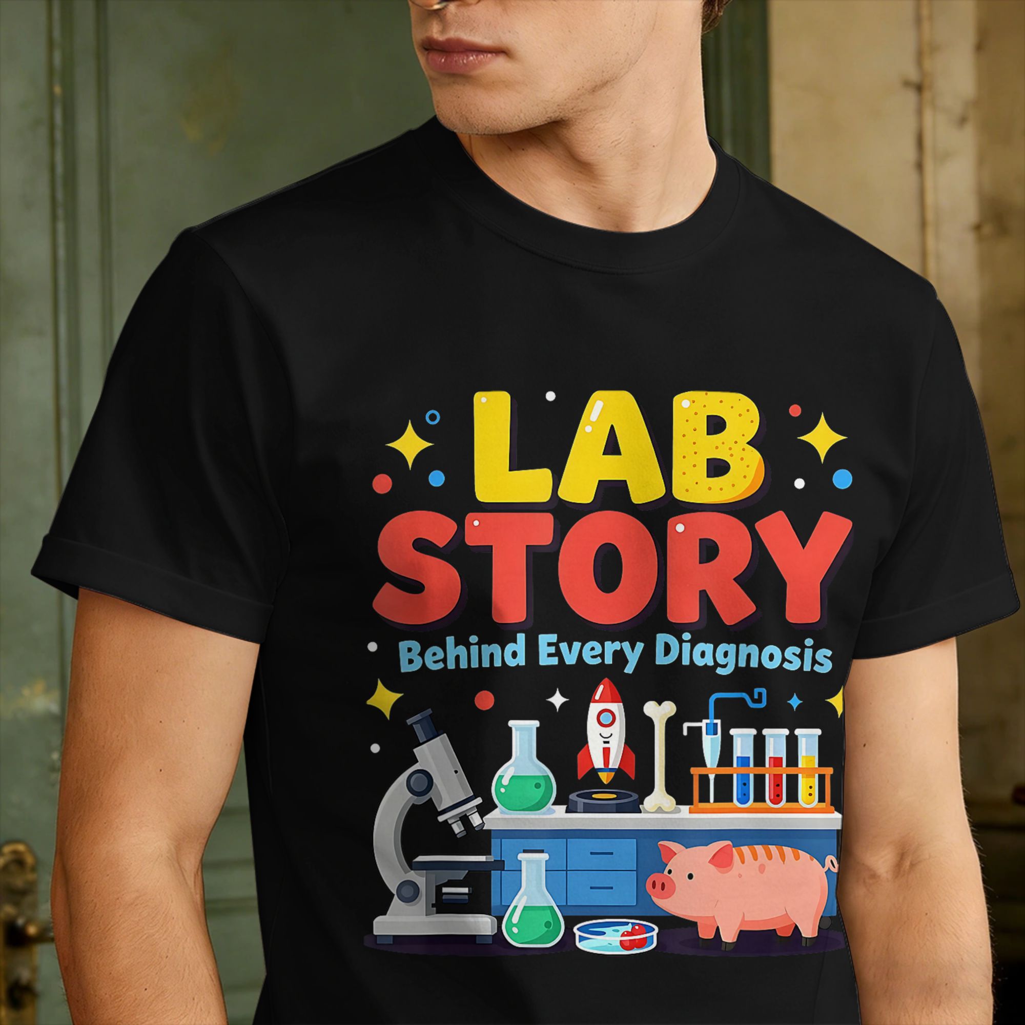 Мужские футболки для техников  – обзор и цена Medical Lab Technician
